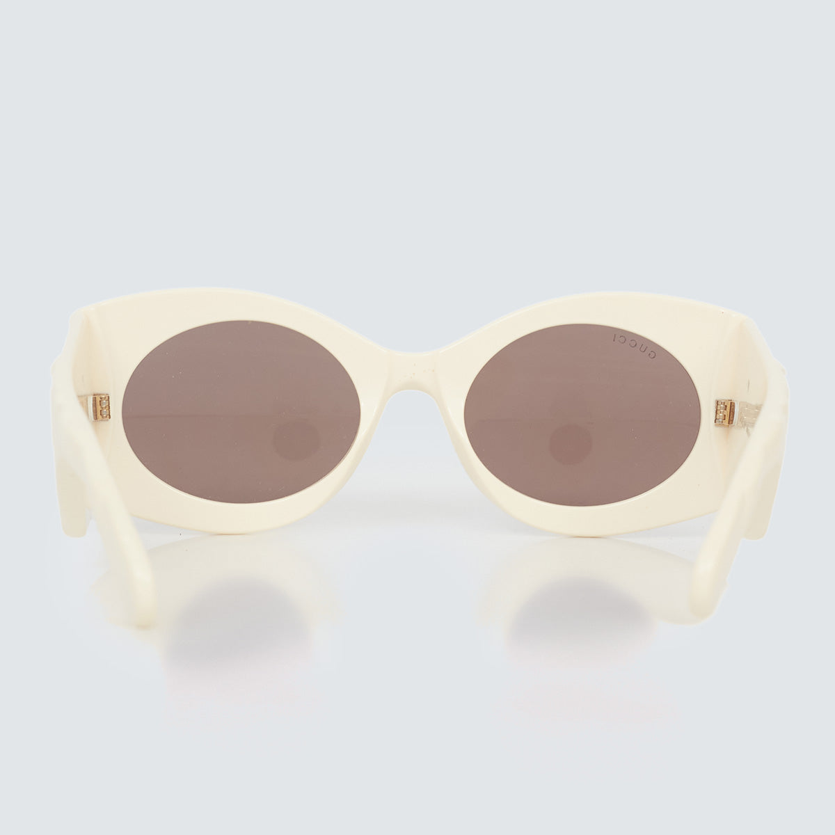 ⁠Óculos Gucci Matelassê Branco