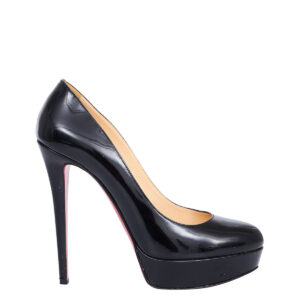 ⁠Scarpin Louboutin Preto Plataforma Tam. 36 Br