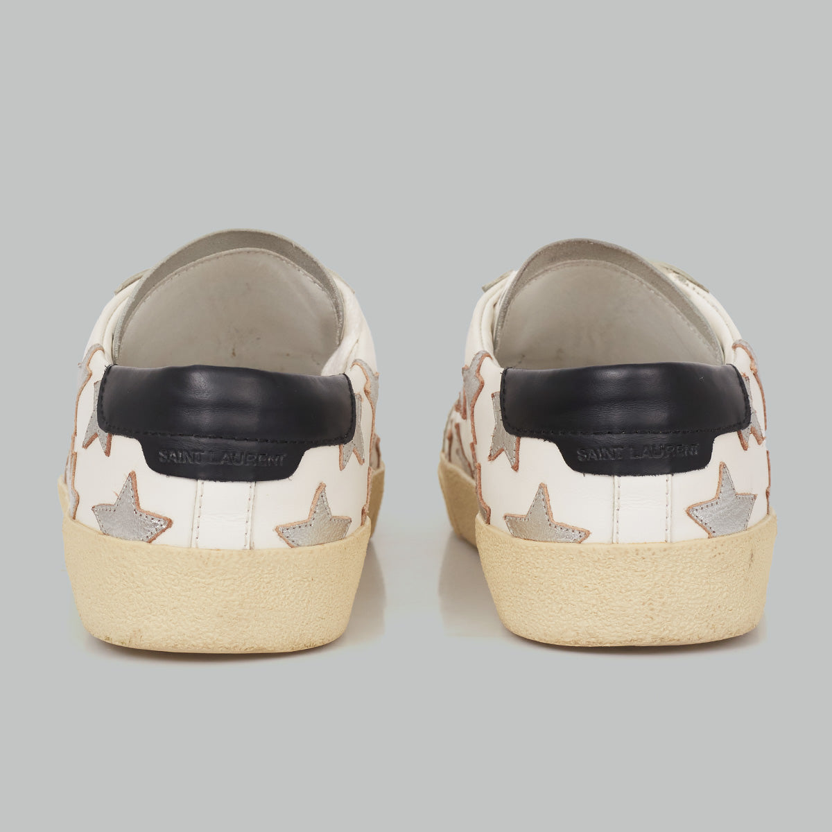 Tênis Saint Laurent Branco com Estrelas TAM. 37 BR