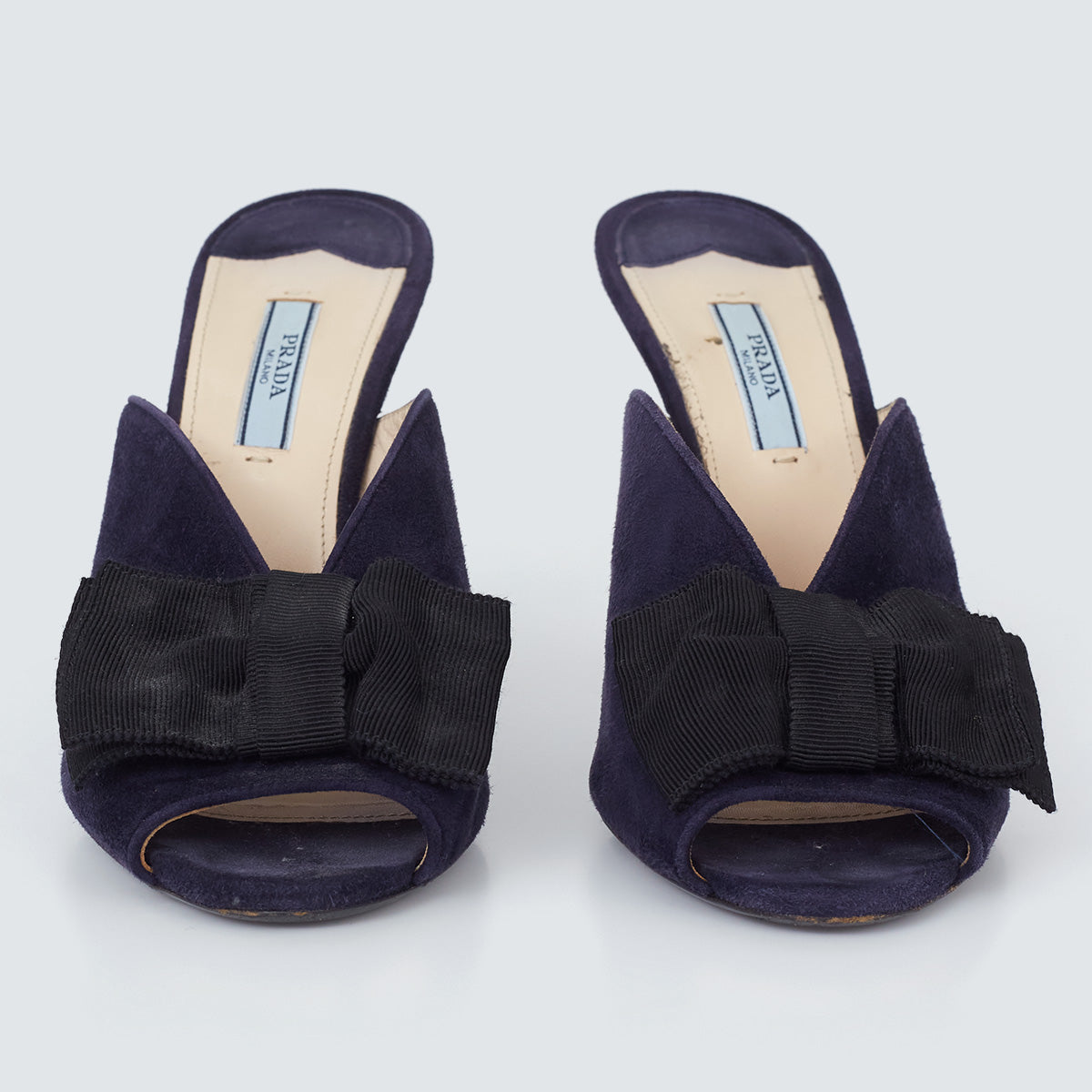 ⁠Mule Prada Laço Preto Tam. 37 Br