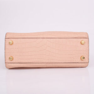 Bolsa Fendi Peekaboo Croco Salmão