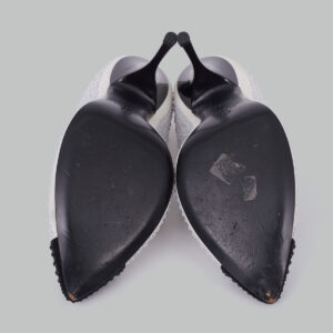 Scarpin Giuseppe Zanotti Preto e Branco  TAM. 37 BR