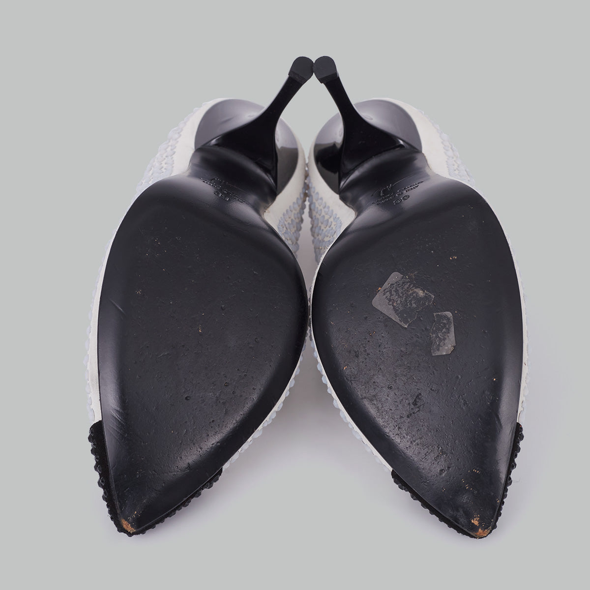 Scarpin Giuseppe Zanotti Preto e Branco  TAM. 37 BR