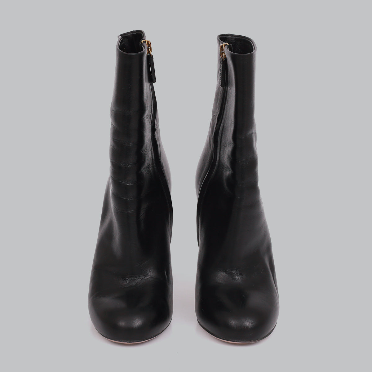 Bota Gucci Couro Preta Tam. 34,5 Br