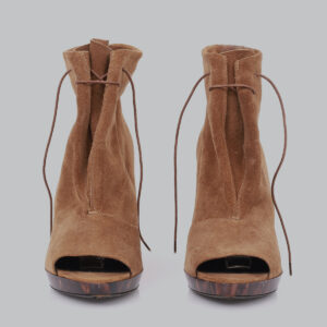 Ankle Boot Burberry Camurça Marrom TAM. 37 BR