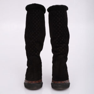 Bota Louis Vuitton Monograma Preto Tam. 37 Br