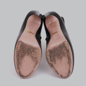 Bota Gucci Couro Preta Tam. 34,5 Br