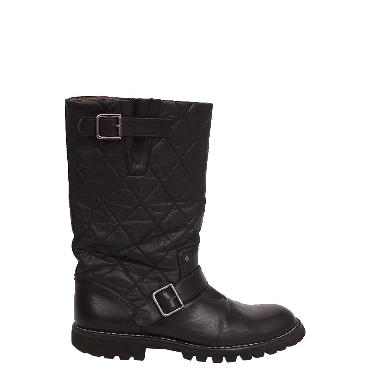 Bota Chanel Matelassê Preta TAM. 38 BR