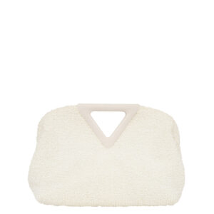 Clutch Bottega Veneta Medium Point Branca