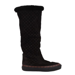 Bota Louis Vuitton Monograma Preto Tam. 37 Br