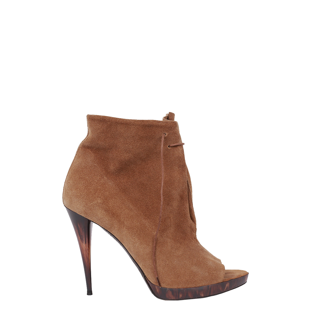 Ankle Boot Burberry Camurça Marrom TAM. 37 BR