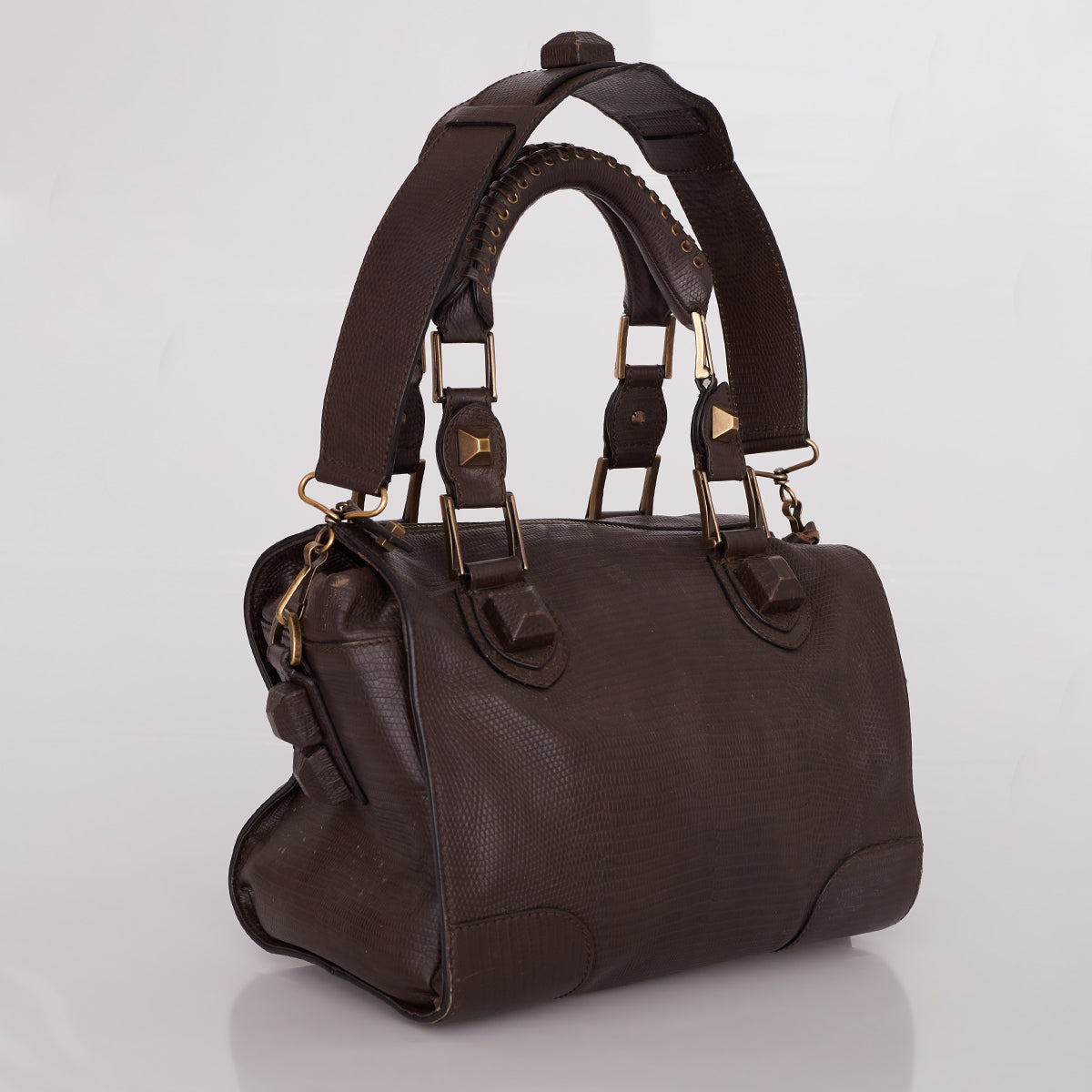 Bolsa Balenciaga Tote Couro Marrom
