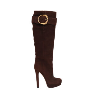 Bota Gucci Camurça Marrom TAM. 34,5 BR