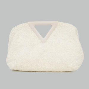 Clutch Bottega Veneta Medium Point Branca