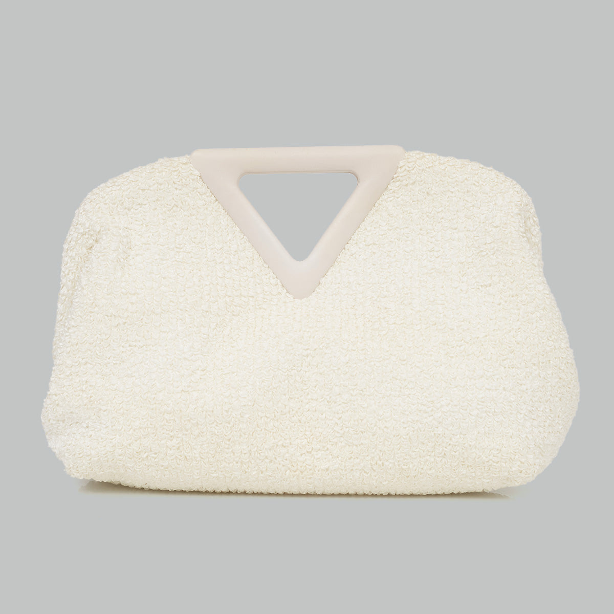 Clutch Bottega Veneta Medium Point Branca