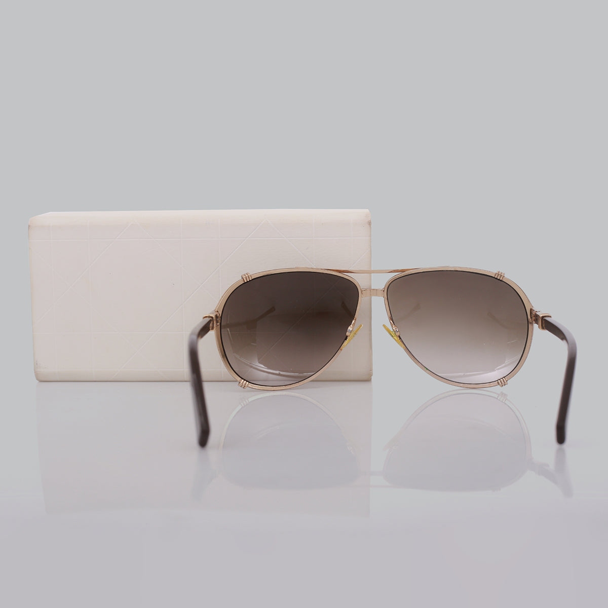 Óculos Christian Dior Aviador Marrom