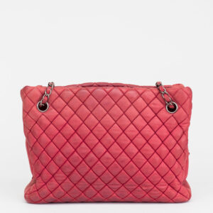 Bolsa Chanel New Bubble Calfskin chain strap tote Vermelha Pequena