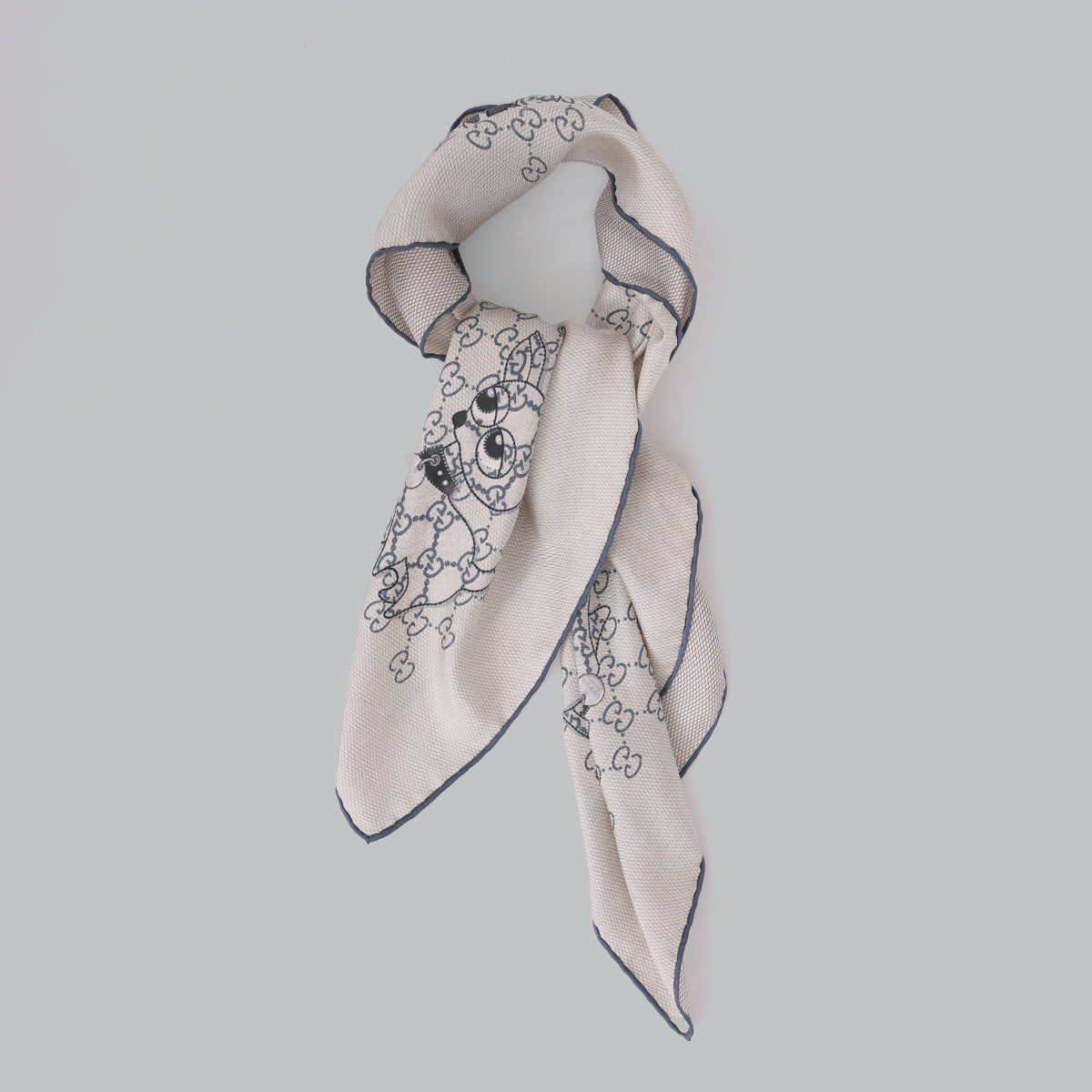 Lenço Gucci Monograma Azul