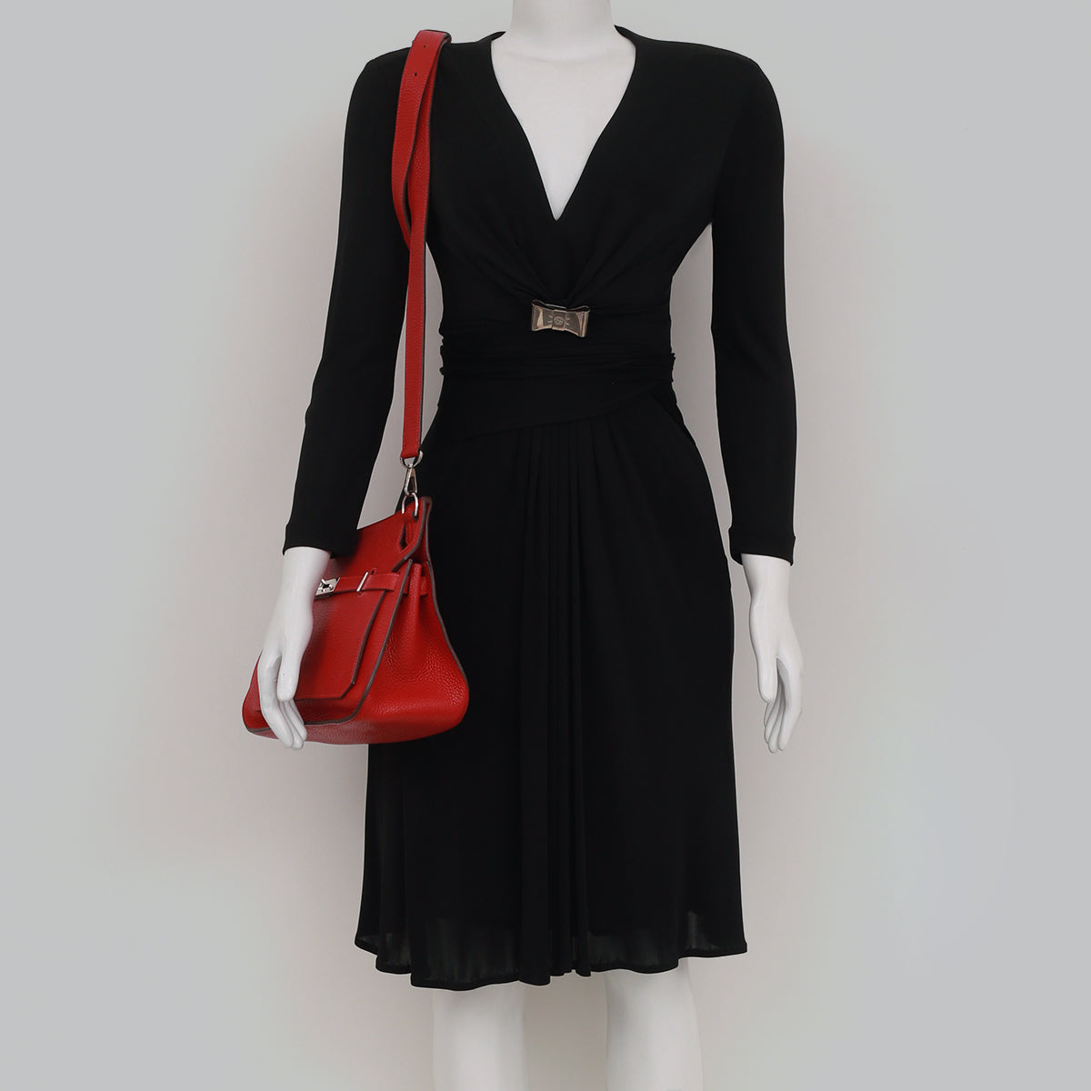 Bolsa Hermes Jypsiere 28 Vermelha