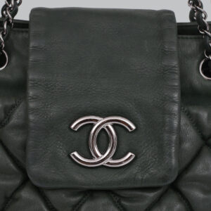 Bolsa Chanel Tote Matelassê Verde