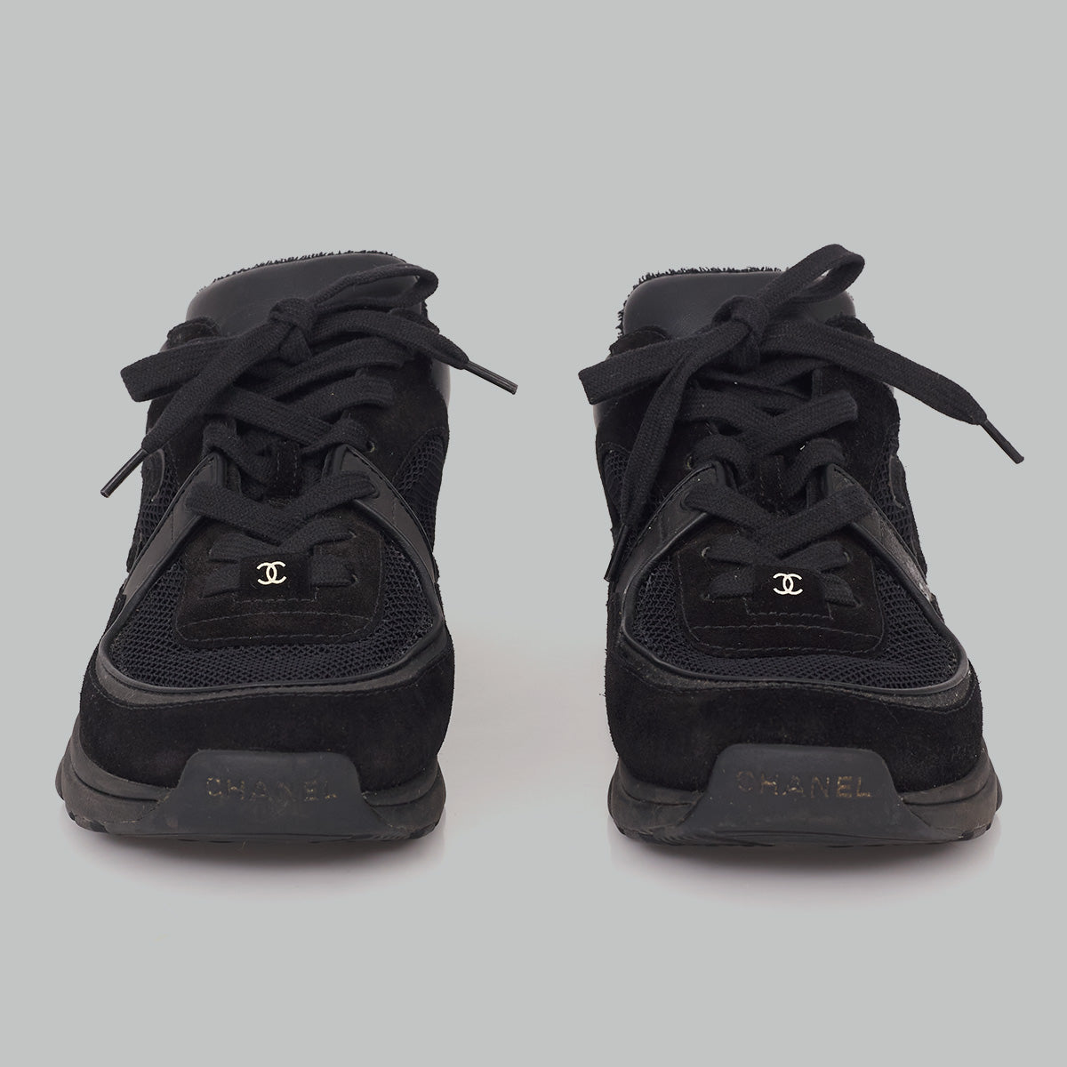 Tênis Chanel CC Preto Tam. 37 Br
