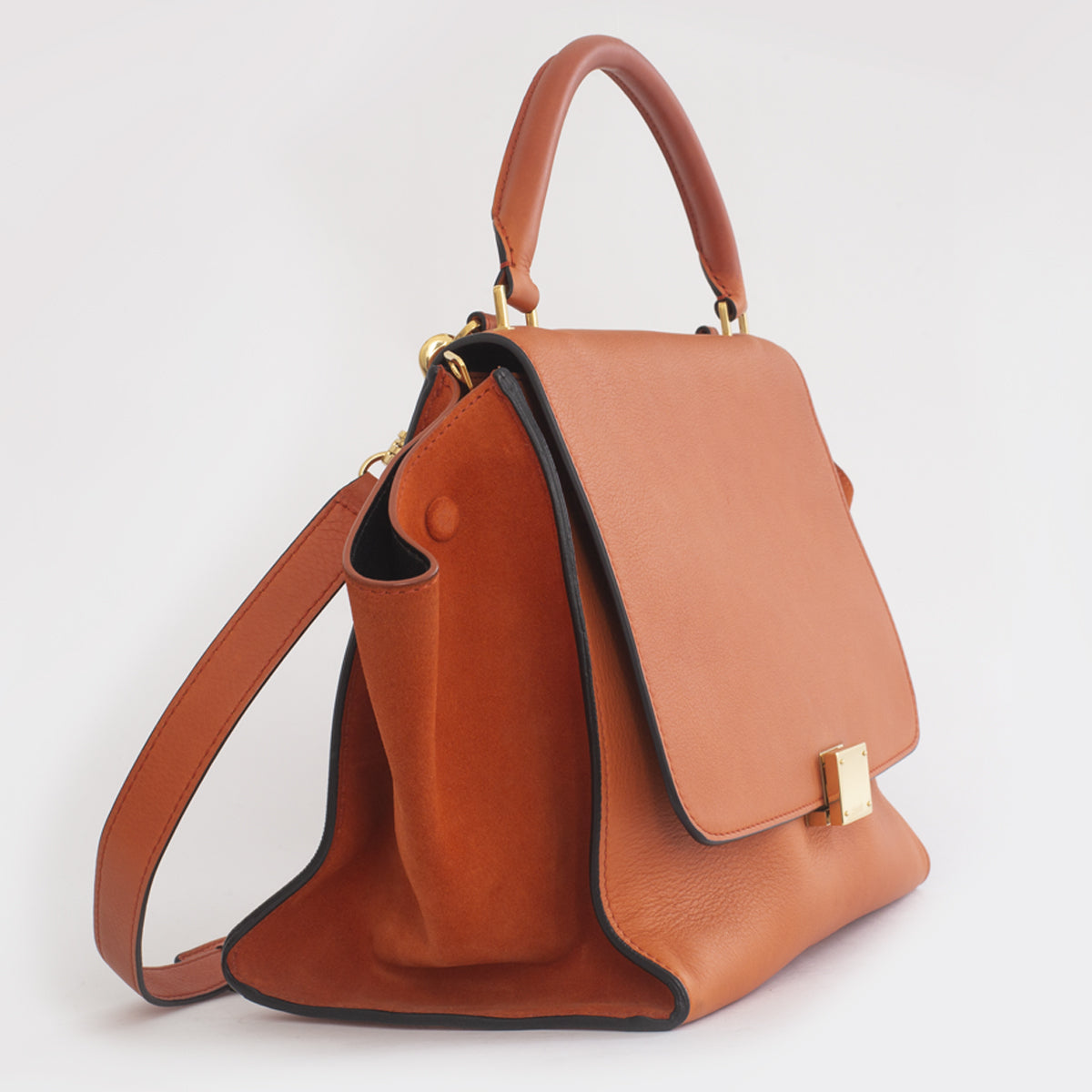 Bolsa Celine Trapeze Laranja Média