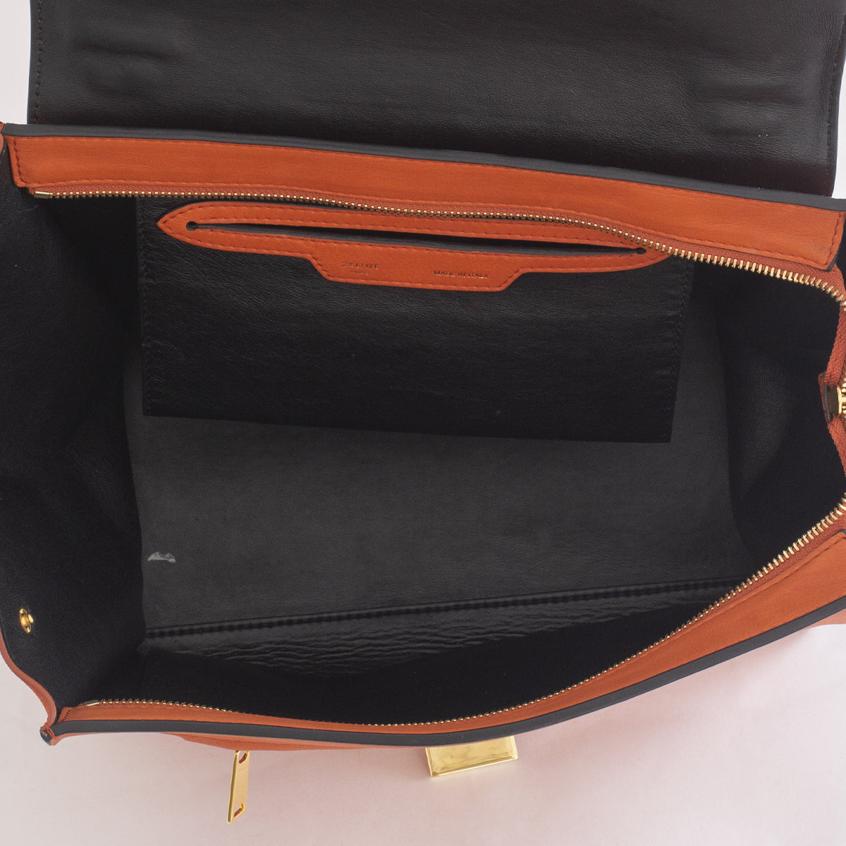 Bolsa Celine Trapeze Laranja Média