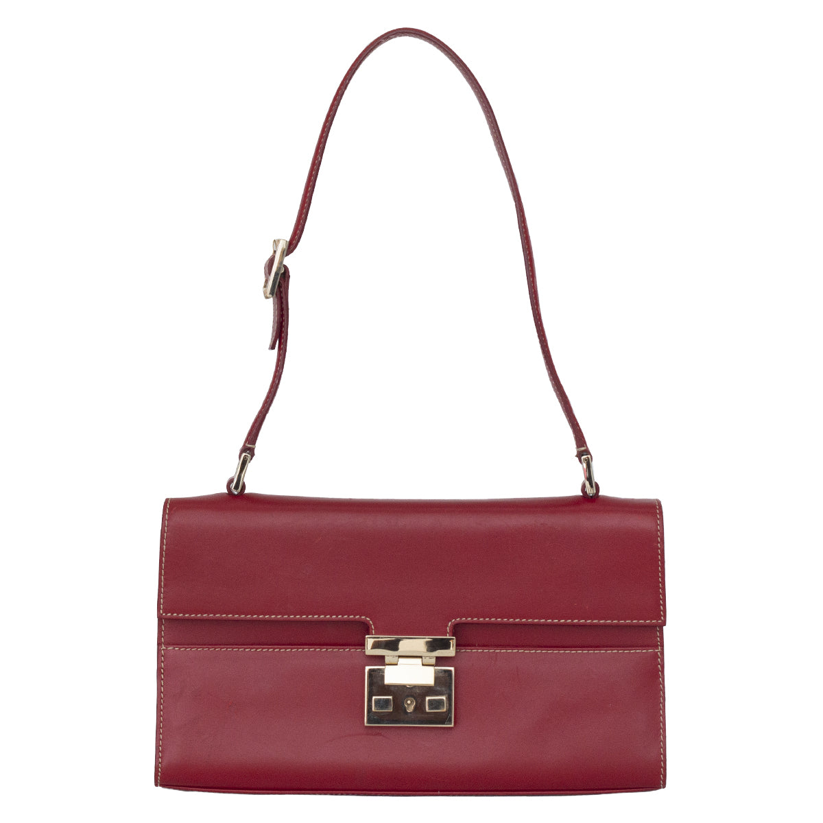 Bolsa Gucci Vermelho e Dourado Retro