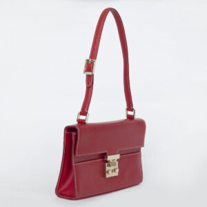 Bolsa Gucci Vermelho e Dourado Retro