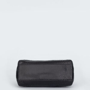 Bolsa Fendi Peekaboo Mini de Couro Preta
