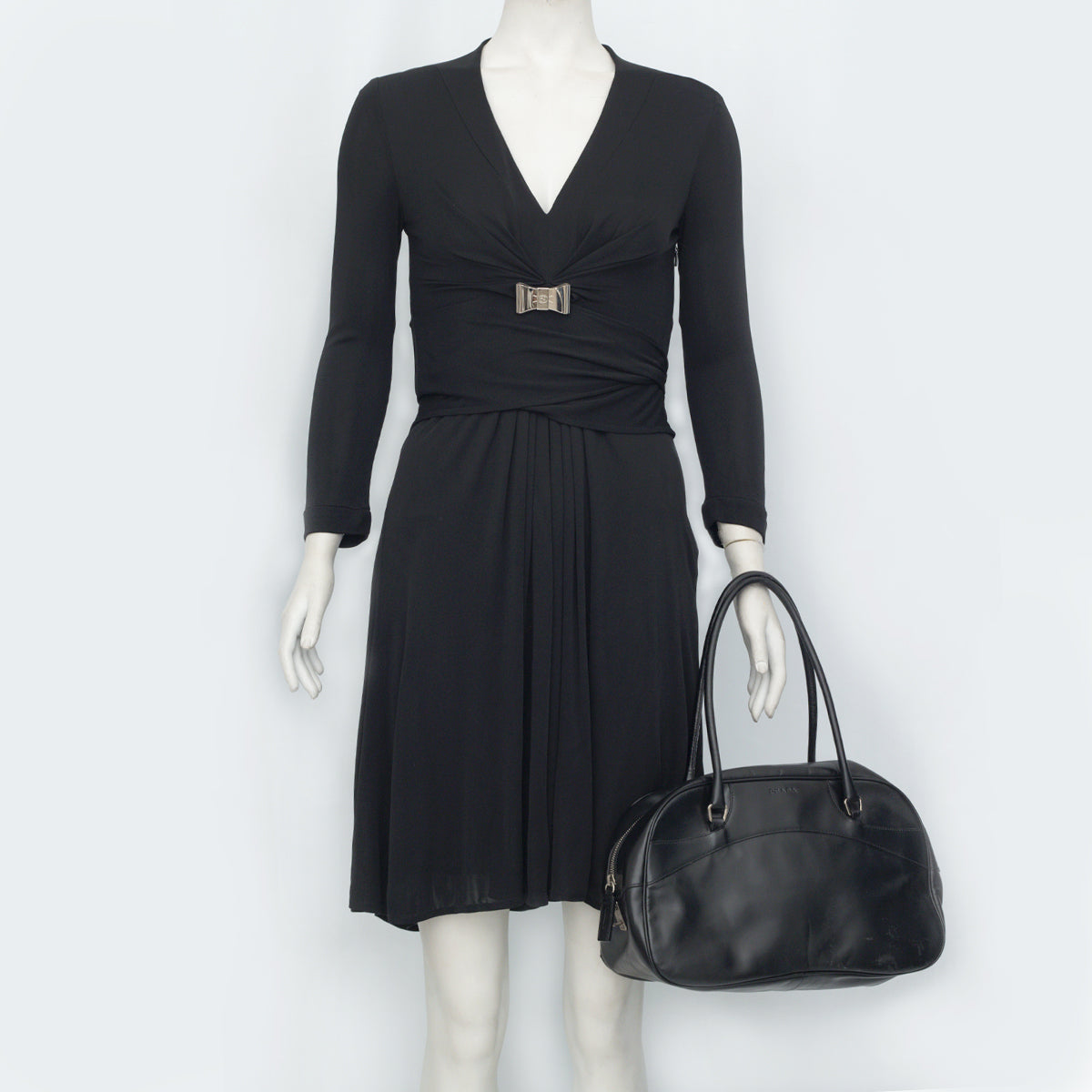Bolsa Prada Vintage Preta de Couro