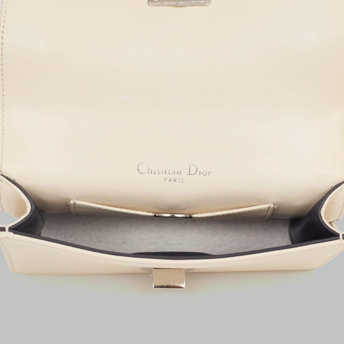 Bolsa Christian Dior Diorama Sequin Mini Off White