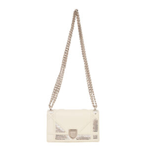 Bolsa Christian Dior Diorama Sequin Mini Off White