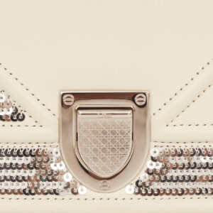 Bolsa Christian Dior Diorama Sequin Mini Off White