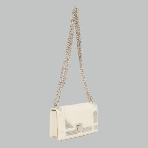 Bolsa Christian Dior Diorama Sequin Mini Off White