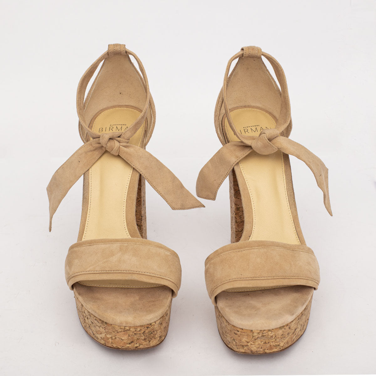Sandália Alexandre Birman Bege Plataforma Tam. 38,5
