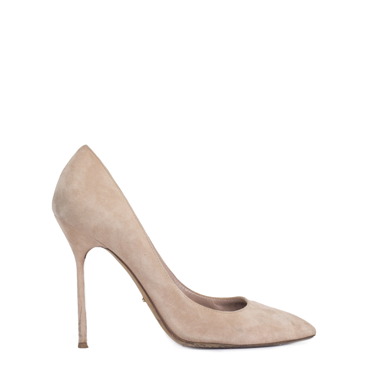 Scarpin Sergio Rossi Nude Camurça Tam. 40