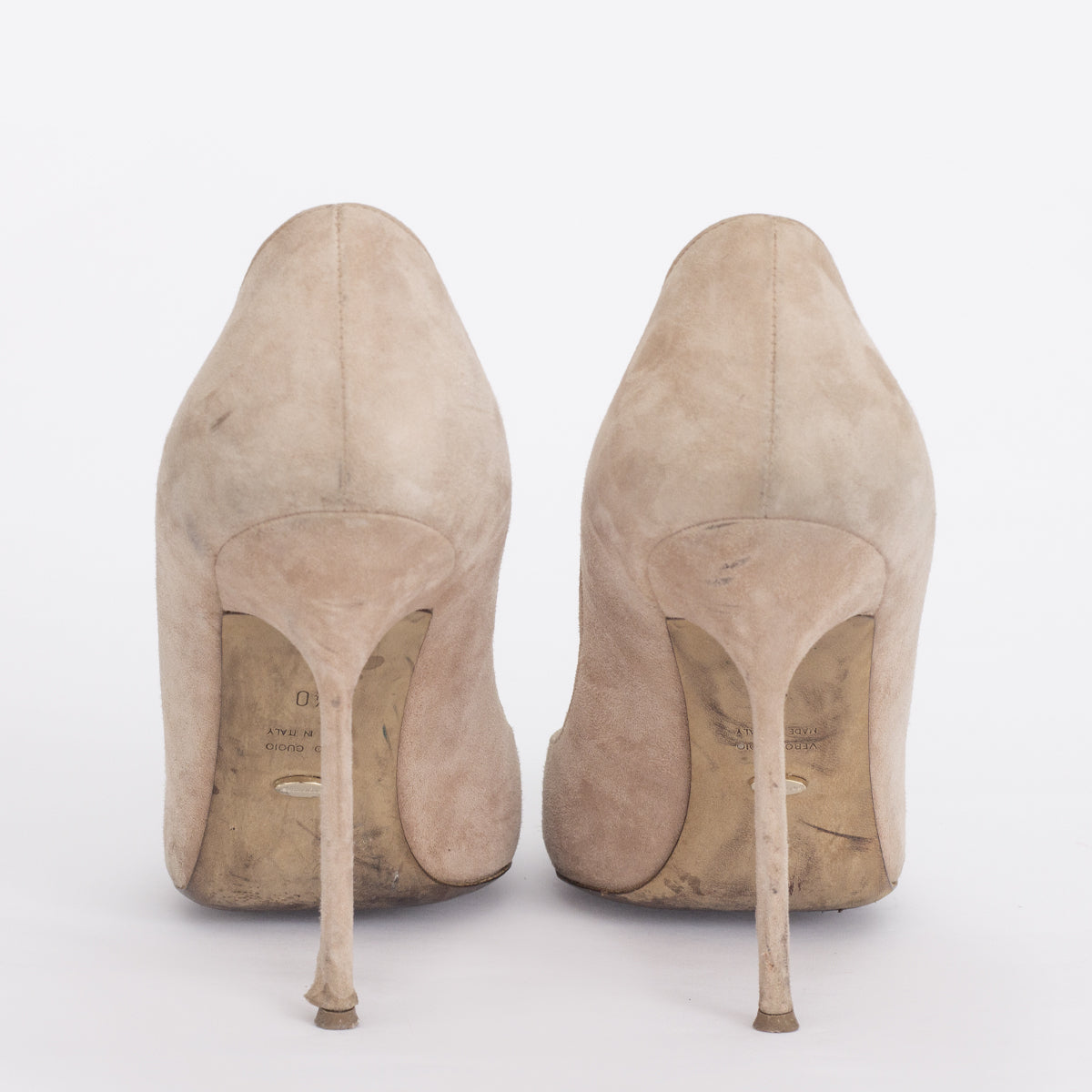 Scarpin Sergio Rossi Nude Camurça Tam. 40