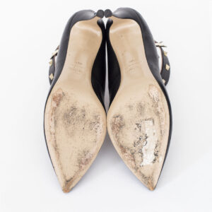 Scarpin Valentino Preto Tornozelo Spike Tam. 40,5