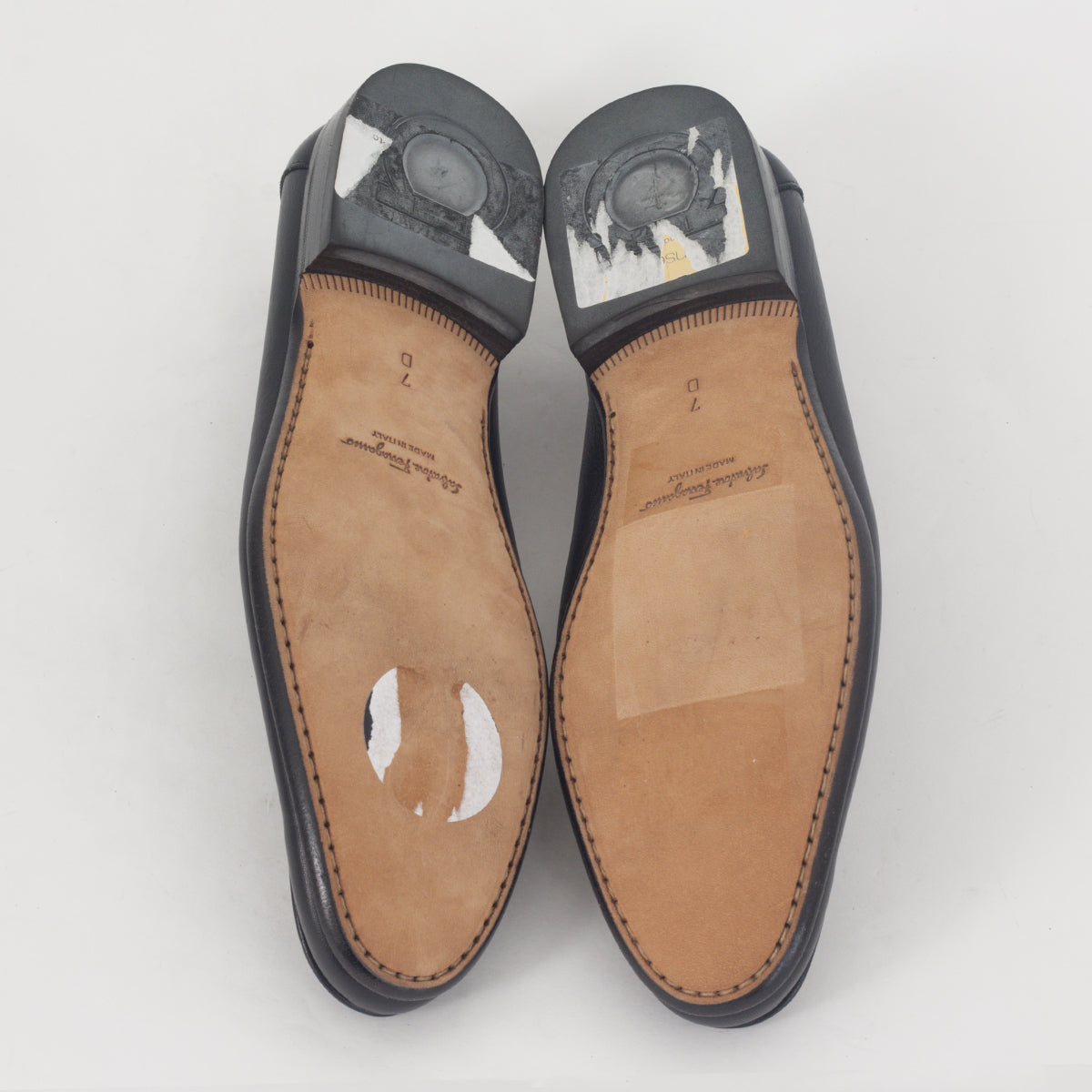 Sapato Salvatore Ferragamo Mocassim Preto Tam. 7D