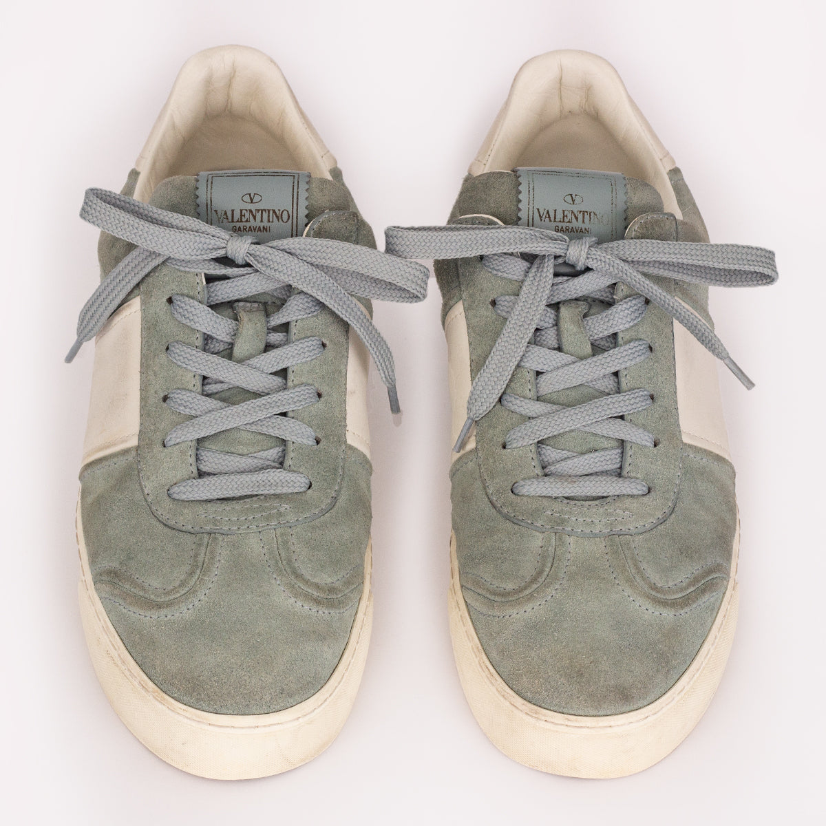 Tênis Valentino Camurça Azul e Branco Tam. 39