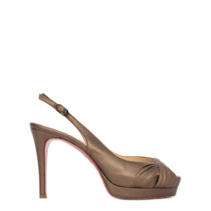 Sapato Peep Toe Louboutin Cobre Tam. 35,5