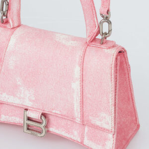 Bolsa Balenciaga Hourglass Rosa S