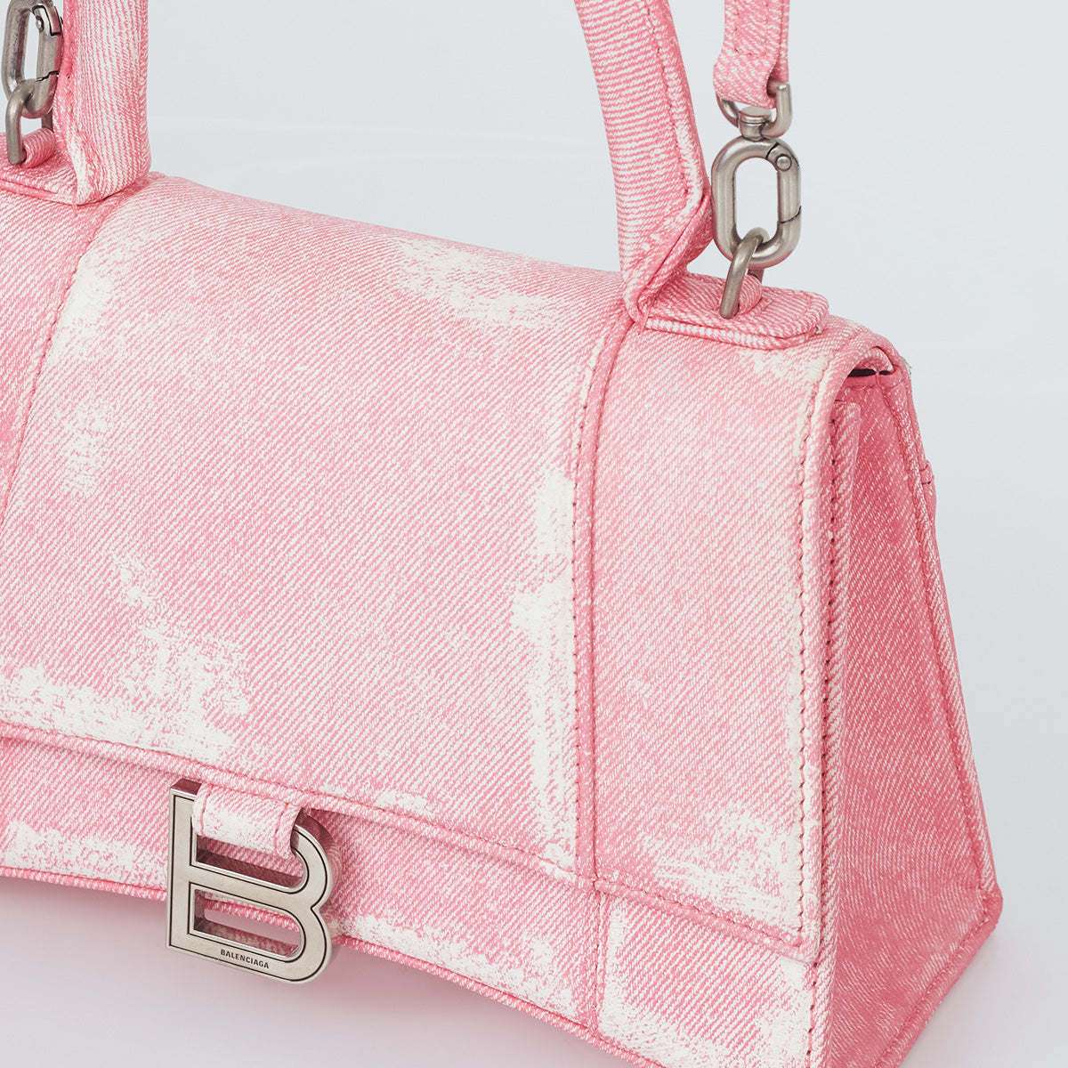 Bolsa Balenciaga Hourglass Rosa S