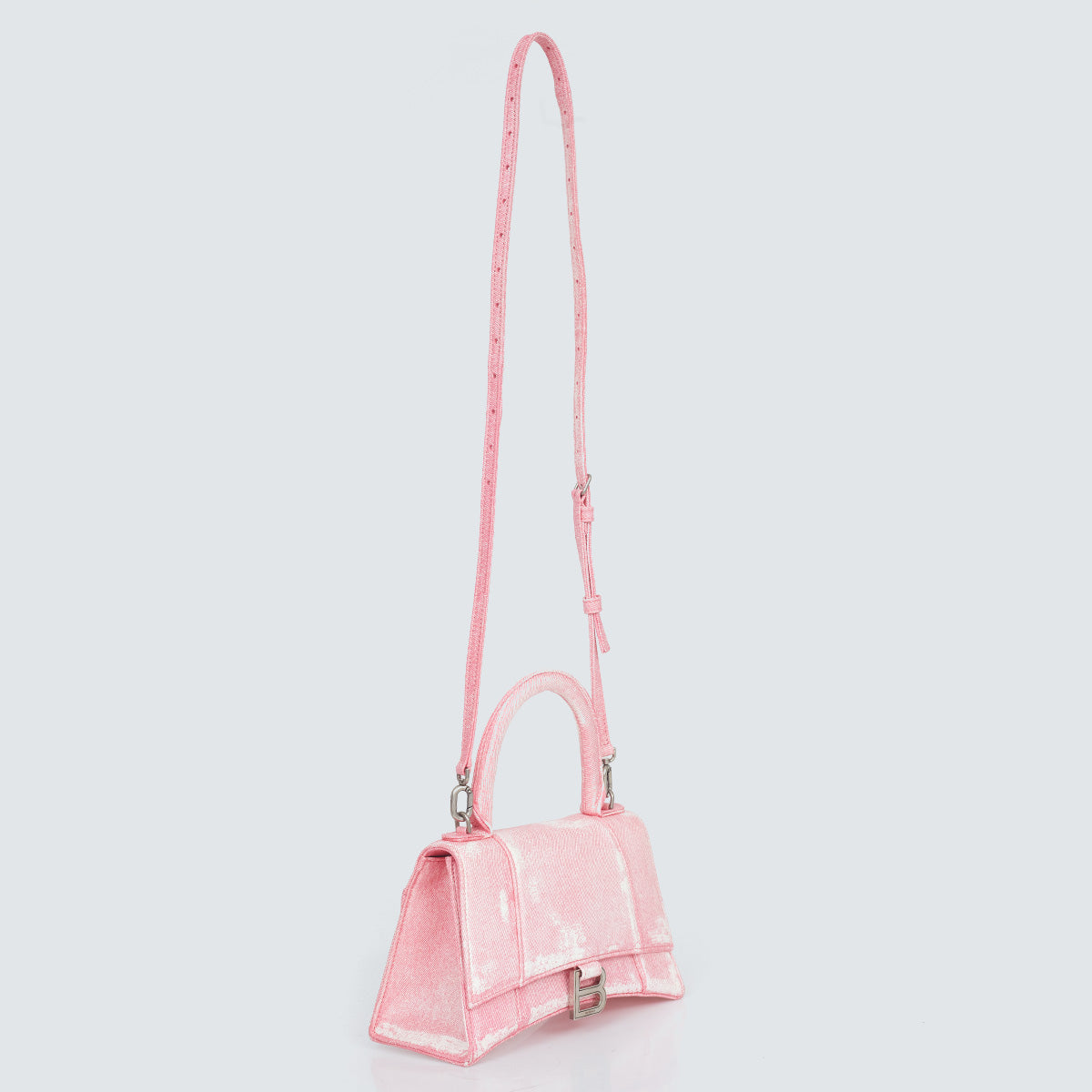 Bolsa Balenciaga Hourglass Rosa S