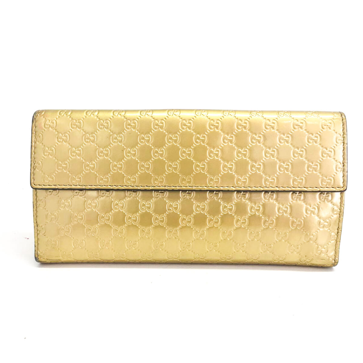 Carteira Gucci Dourada Monogram