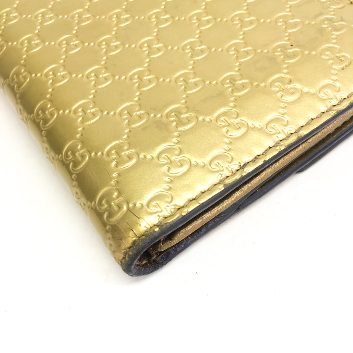 Carteira Gucci Dourada Monogram