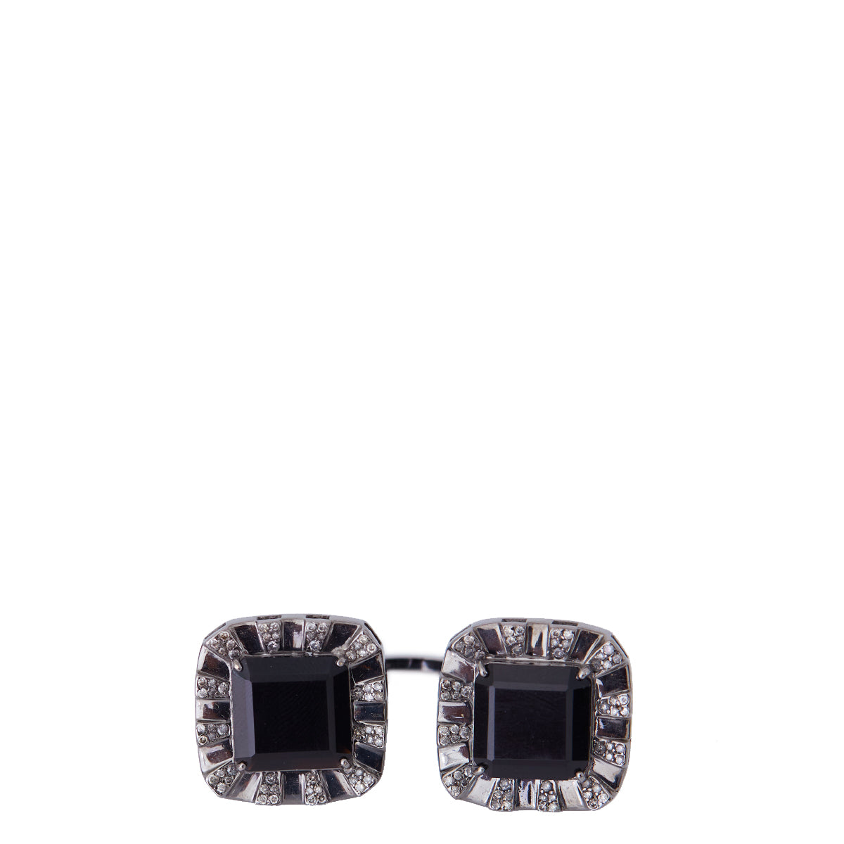Anel Jack Vartanian Duplo Onix e Diamantes
