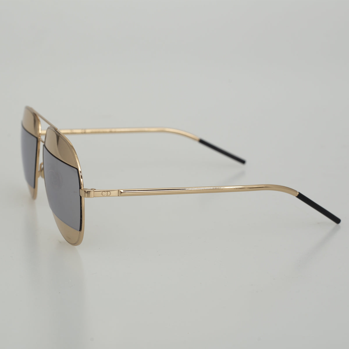 Óculos Christian Dior Split1 Dourado
