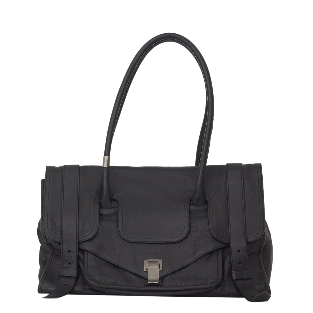 Bolsa Proenza Schouler Couro Preto Grande